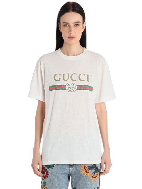 gucci t shirt damen weiß|gucci t shirt online shop.